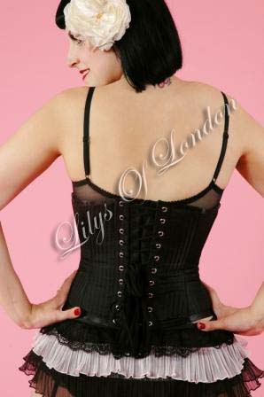 Steel Boned Shadow Stripe Corset